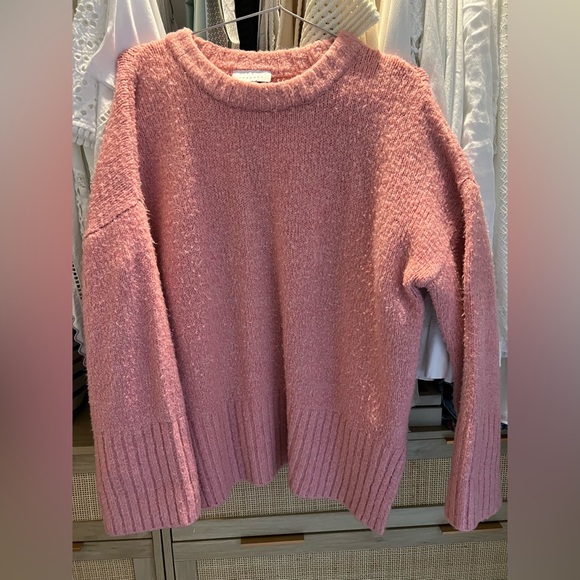Topshop Soft Pink Crew Neck Sweater - Picture 2 of 3